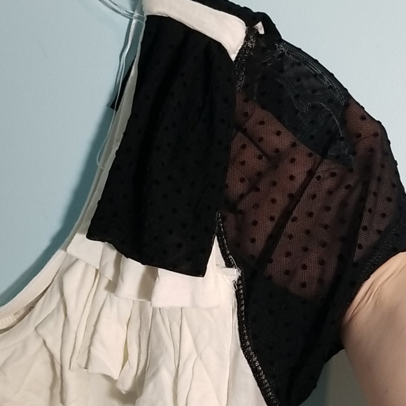 Costa Blanca one shoulder dot mesh sleeve XL - Picture 3 of 10